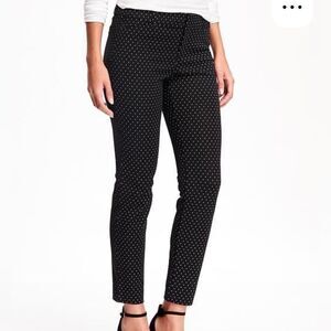 H&M Straight Black Polka Dot Pants